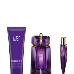 Alien EDP Luxury Set Confezione 60 ML Eau de Parfum Ricaricabile + 10 ML Eau de Parfum Ricaricabile + 100 ML Body Lotion