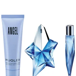 Angel EDP Luxury Set Confezione 50 ML Eau de Parfum Ricaricabile + 10 ML Eau de Parfum Ricaricabile + 100 ML Body Lotion