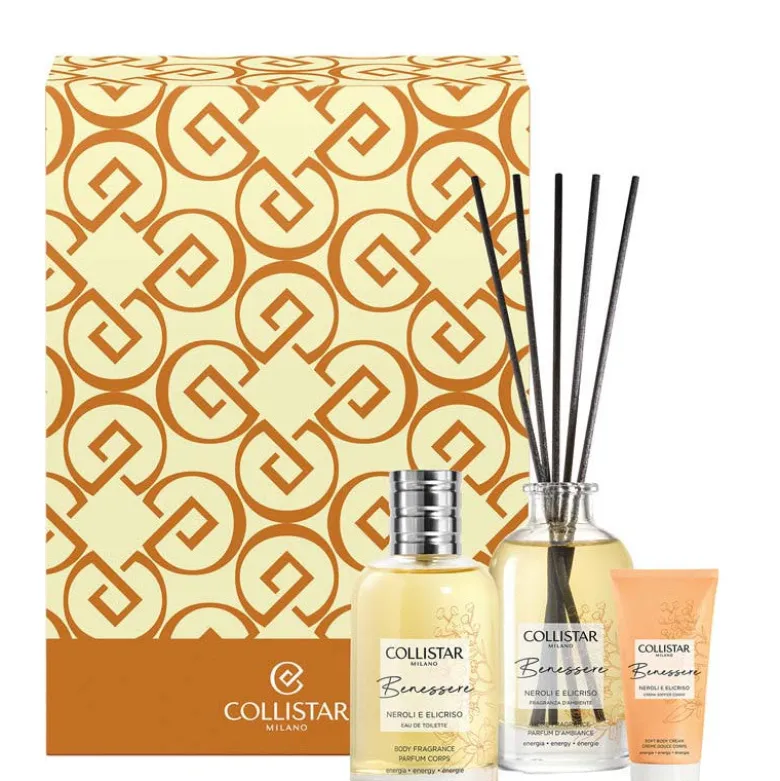 Benessere Neroli e Elicriso Cofanetto 100 ML Eau de Toilette + 50 ML Crema Soffice Corpo + 100 ML Fragranza d'ambiente