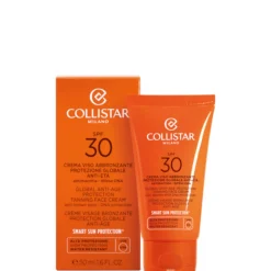 Crema Viso Abbronzante Protezione Globale Anti-Età SPF 30 50 ML