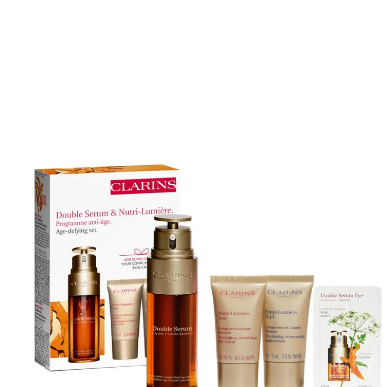 Double Serum & Nutri-Lumière Confezione 50 ML Siero Viso + 15 ML Crema Viso Giorno + 15 ML Crema Viso Notte + 0,90 ML Siero Occhi