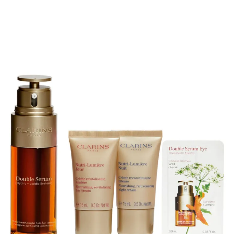 Double Serum & Nutri-Lumière Confezione 50 ML Siero Viso + 15 ML Crema Viso Giorno + 15 ML Crema Viso Notte + 0,90 ML Siero Occhi