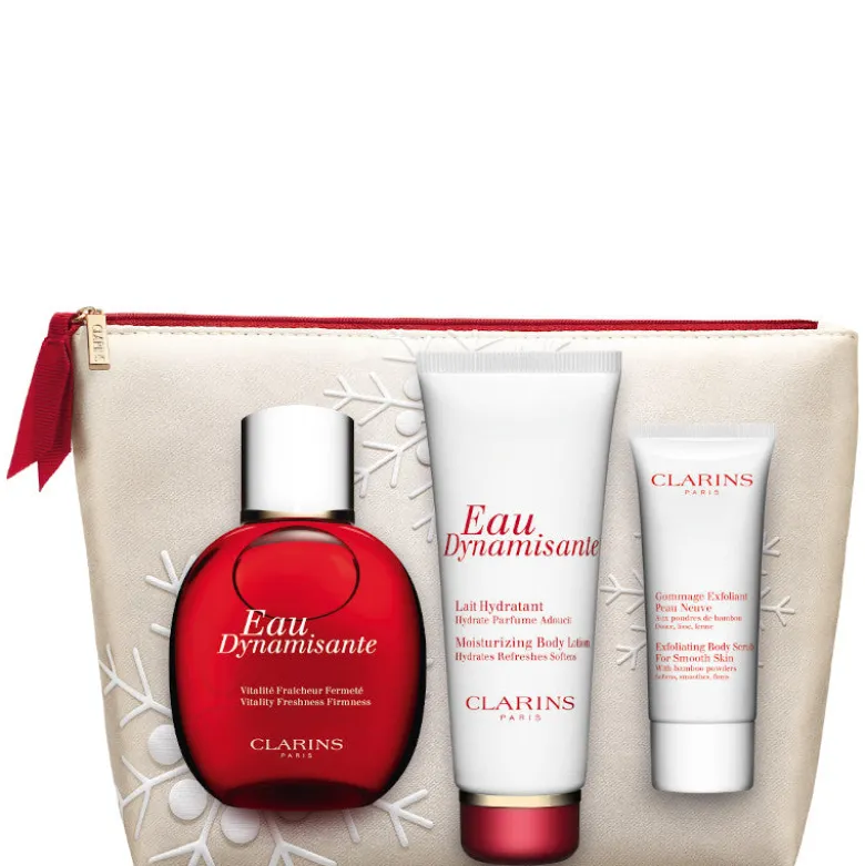 Eau Dynamisante Confezione 100 ML Acqua Profumata + 100 ML Body Cream + 30 ML Esfoliante Corpo
