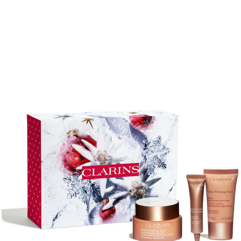 Extra-Firming Jour - Tutti i tipi di Pelle Confezione 50 ML Crema Viso Giorno + 10 ML Siero Viso + 15 ML Crema Viso Notte + Beauty Clarins