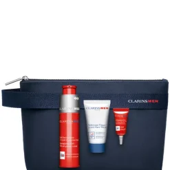 Gel Energisant - Clarins Men Confezione 50 ML Gel Viso + 3 ML Gel Contorno Occhi + 30 ML Detergente Viso + Beauty Clarins