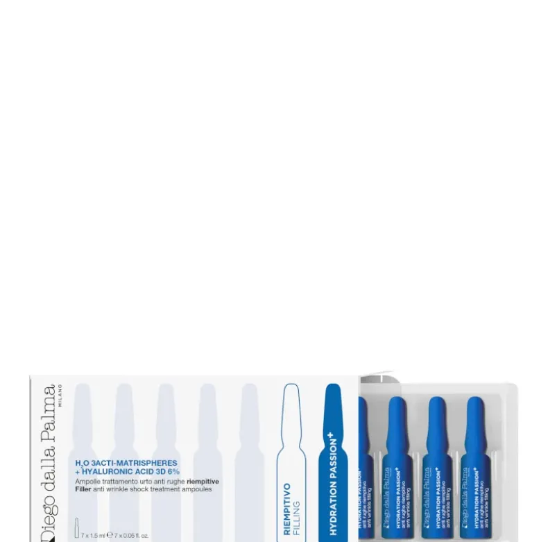 H20 3ACTI-MATRISPHERES + HYALURONIC ACID 3D 6% - Ampolle trattamento urto anti rughe riempitive 7x1,5ml cad fiala