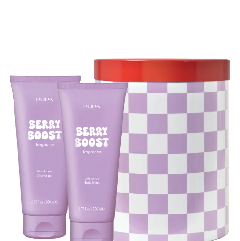 HAPPYBOX KIT 1 BERRY BOOST 200 ML Latte Corpo + 200 ML Gel Doccia
