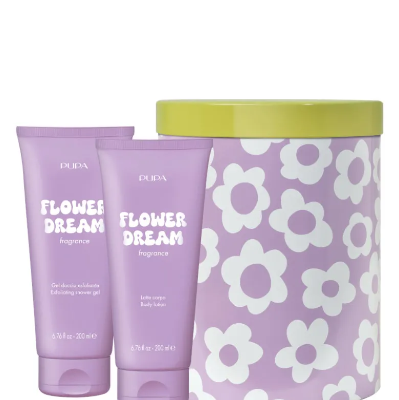 HAPPYBOX KIT 2 FLOWER DREAM 200 ML Gel Esfoliante Corpo + 200 ML Latte Corpo