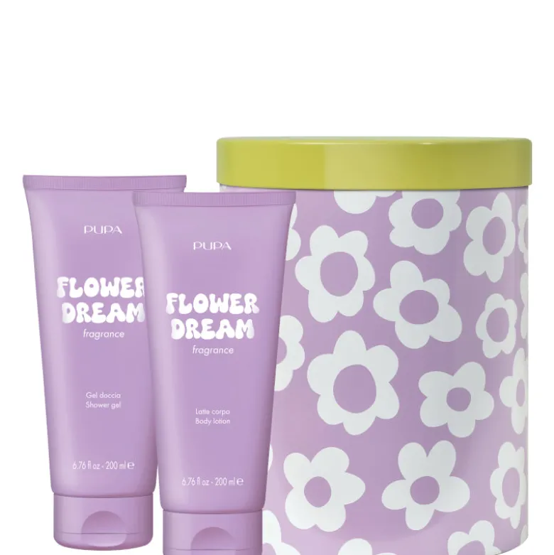 HAPPYBOX KIT 1 FLOWER DREAM 200 ML Latte Corpo + 200 ML Gel Doccia