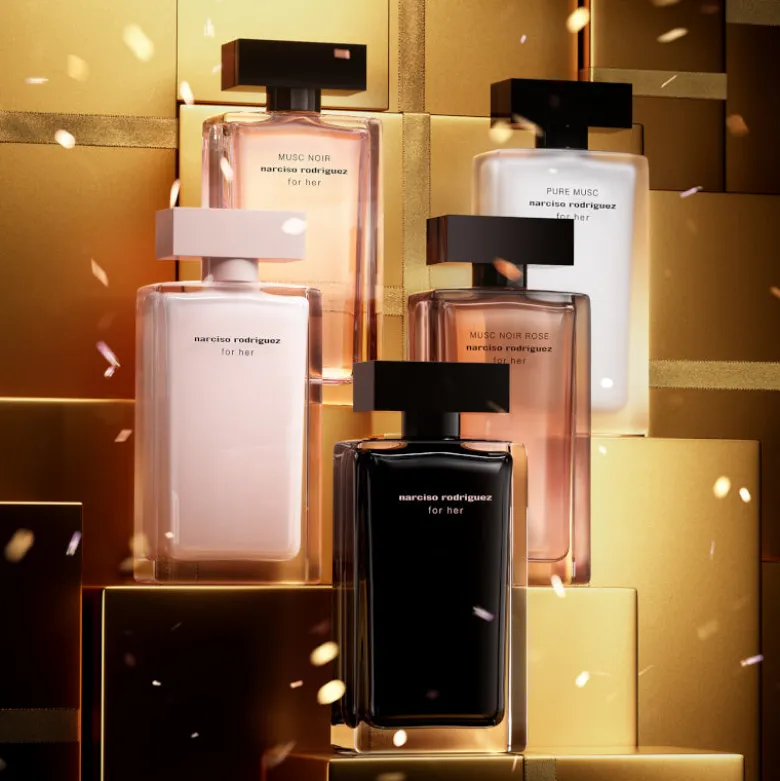 Narciso Rodriguez For Her MUSC NOIR ROSE Confezione 50 ML Eau de Parfum + 50 ML Body Lotion + 50 ML Shower Gel