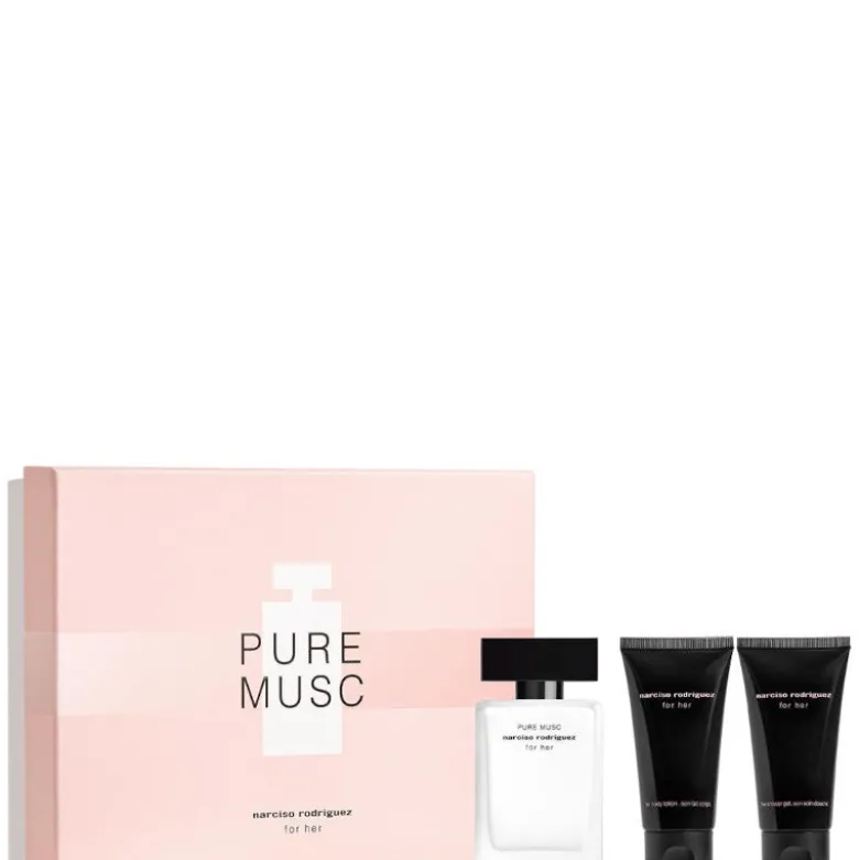 Narciso Rodriguez For Her Pure Musc Confezione 50 ML Eau de Parfum + 50 ML Body Lotion + 50 ML Shower Gel