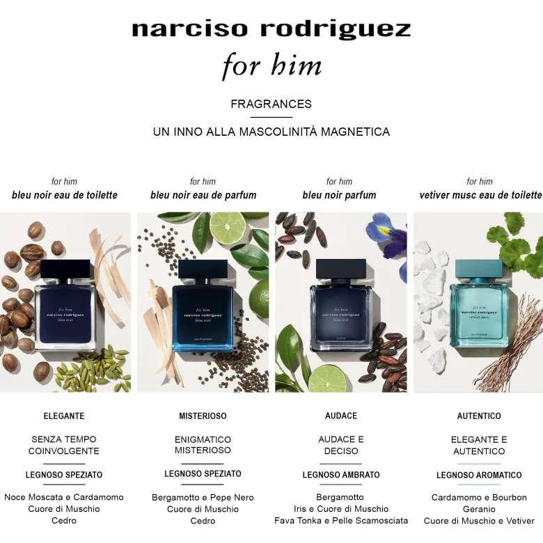 Narciso Rodriguez For Him Bleu Noir EDP Confezione