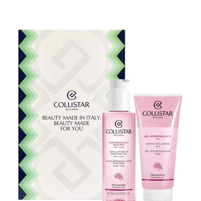 Olio Struccante Delicato Viso-Occhi + Gel Scrub Delicato Viso