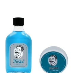 Sapone da rasatura + Lozione Dopobarba Vintage Blu Confezione
