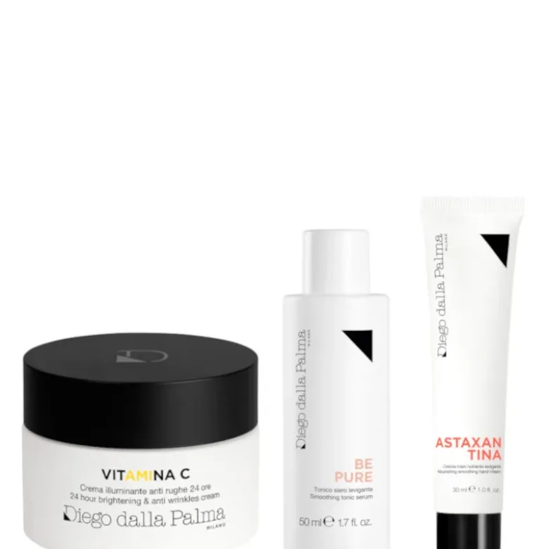 Vitamina C Kit 50 ML Crema Viso + 50 ML Tonico Siero Viso + 30 ML Crema Mani + Beauty White